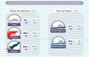 Un 88% de caída en crustáceos según el INDEC