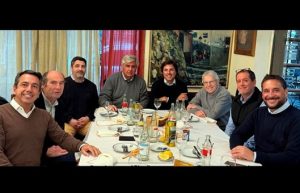 Los empresarios poteros con López Cazorla